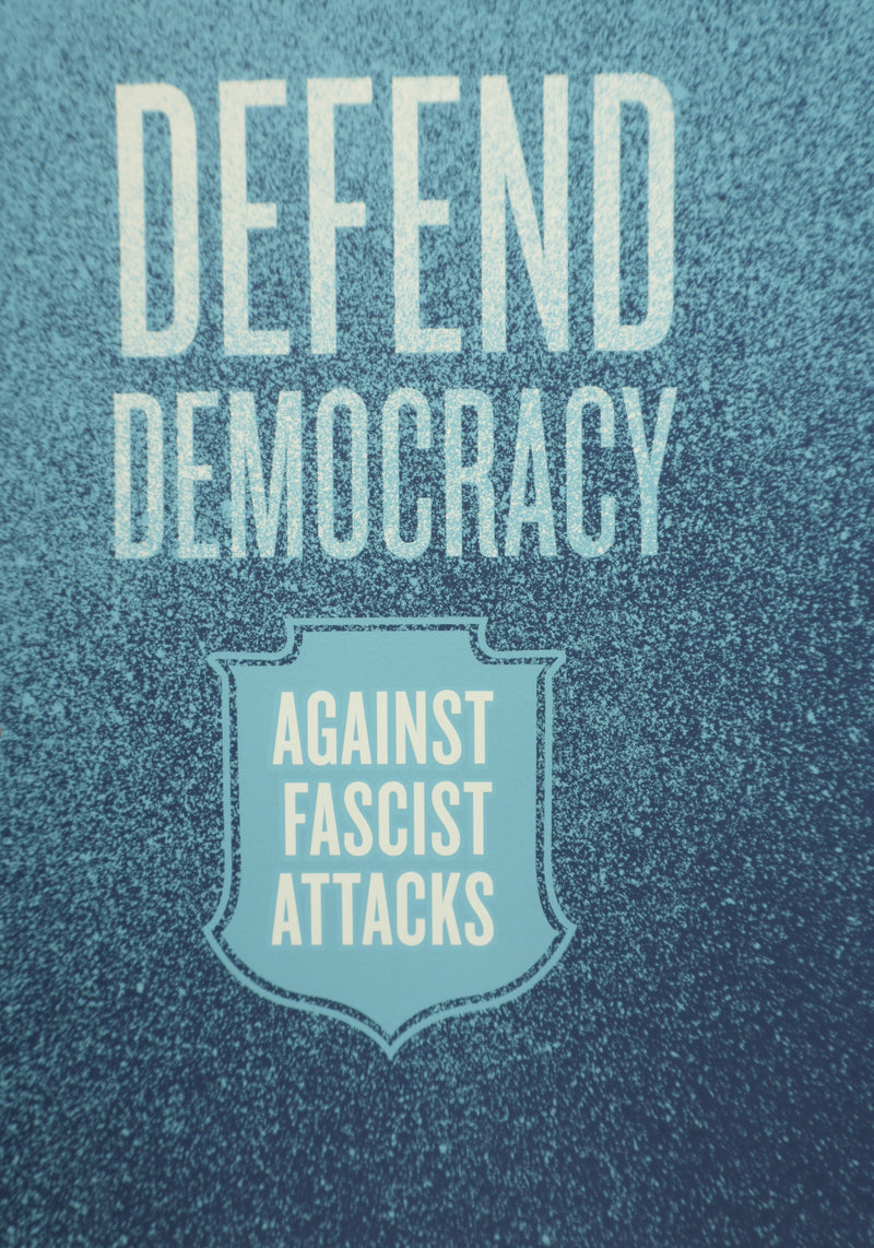 Shepard FAIREY (Obey) : Defend Democraty (large), Sérigraphie originale signée