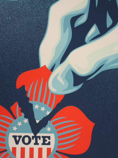 Shepard FAIREY (Obey) : Defend Democraty (large), Sérigraphie originale signée