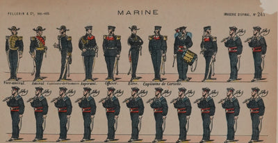 Imagerie d'Epinal : Les marins, Gravure originale