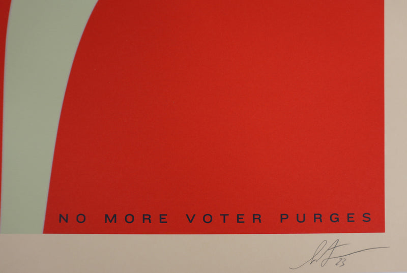 Shepard FAIREY (Obey) : Defend Democraty (large), Sérigraphie originale signée