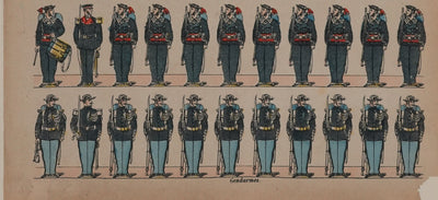 Imagerie d'Epinal : Les marins, Gravure originale
