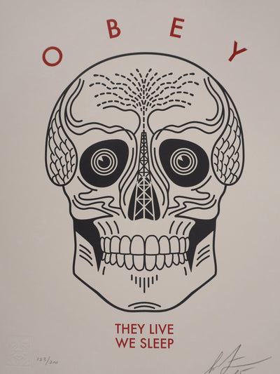 Shepard FAIREY : They Live We Sleep, Gravure originale signée