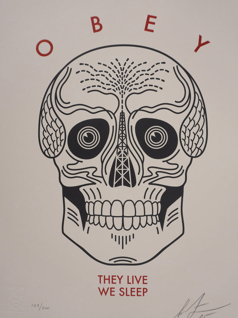 Shepard FAIREY : They Live We Sleep, Gravure originale signée
