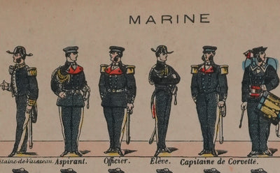 Imagerie d'Epinal : Les marins, Gravure originale