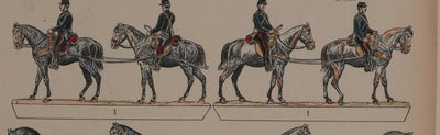 Imagerie d'Epinal : L'artillerie, Gravure originale