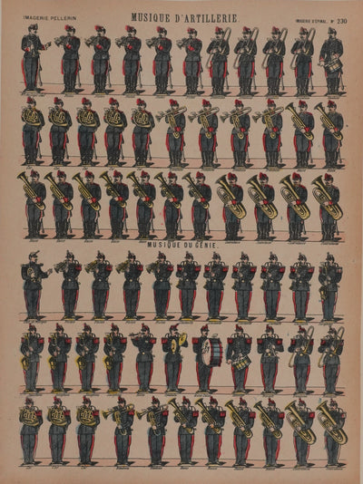 Imagerie d'Epinal : Les Turcos, Gravure originale