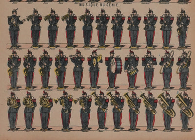 Imagerie d'Epinal : Les Turcos, Gravure originale
