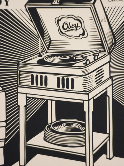 Shepard FAIREY (Obey) : C'mon Everybody, Sérigraphie originale signée