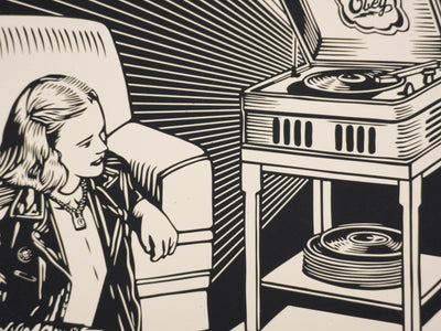 Shepard FAIREY (Obey) : C'mon Everybody, Sérigraphie originale signée