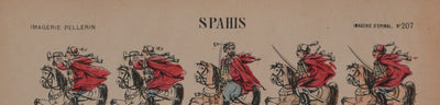 Imagerie d'Epinal : Les Spahis, Gravure originale