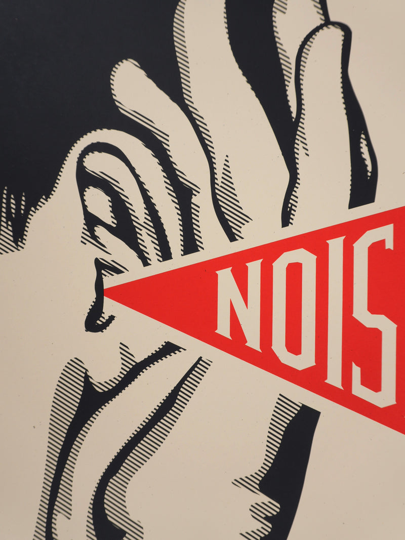 Shepard FAIREY (Obey) : Noise and Lies Red, Sérigraphie originale signée