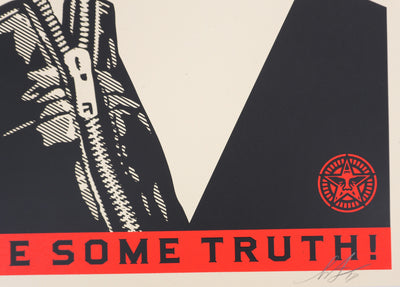 Shepard FAIREY (Obey) : Noise and Lies Red, Sérigraphie originale signée