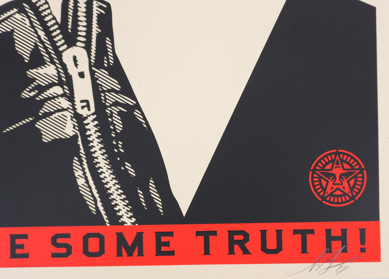 Shepard FAIREY (Obey) : Noise and Lies Red, Sérigraphie originale signée