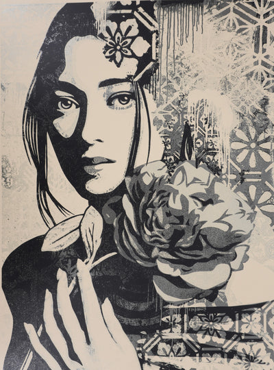 Shepard FAIREY (Obey) : Incarnation Silver, Sérigraphie originale signée