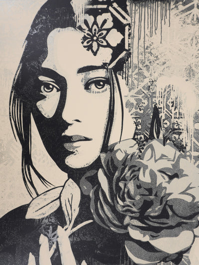 Shepard FAIREY (Obey) : Incarnation Silver, Sérigraphie originale signée