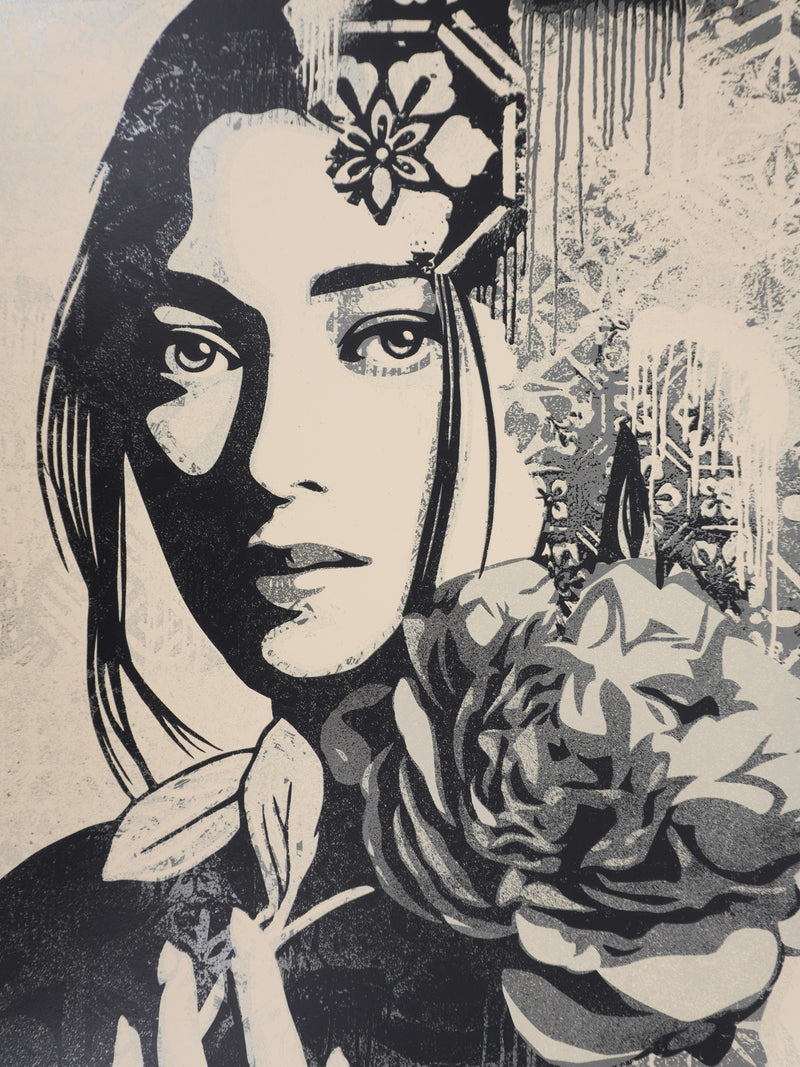 Shepard FAIREY (Obey) : Incarnation Silver, Sérigraphie originale signée
