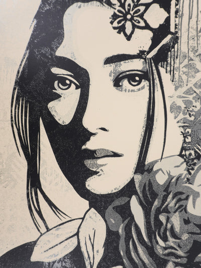 Shepard FAIREY (Obey) : Incarnation Silver, Sérigraphie originale signée