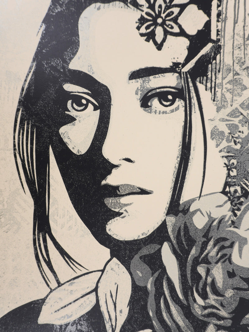 Shepard FAIREY (Obey) : Incarnation Silver, Sérigraphie originale signée