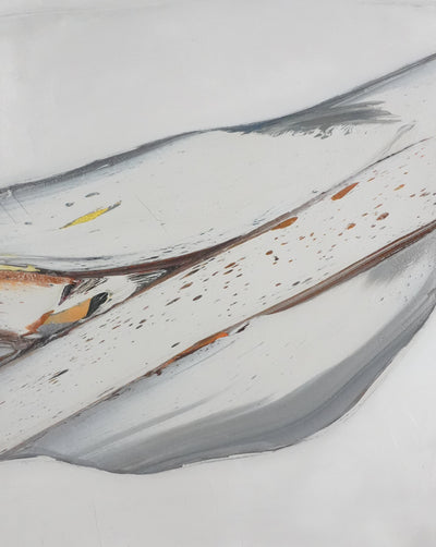 Jan MEIJER: Abstraktion in Schwarz und Rot, Öl auf Leinwand signiert