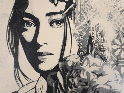 Shepard FAIREY (Obey) : Incarnation Silver, Sérigraphie originale signée