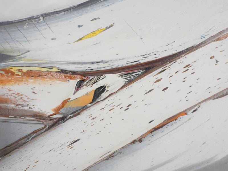 Jan MEIJER: Abstraktion in Schwarz und Rot, Öl auf Leinwand signiert