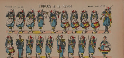 Imagerie d'Epinal : Les Turcos au repos, Gravure originale