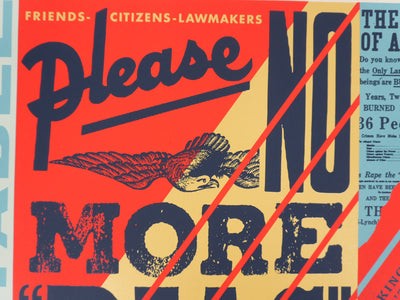 Shepard FAIREY : No More Bias, Sérigraphie originale signée