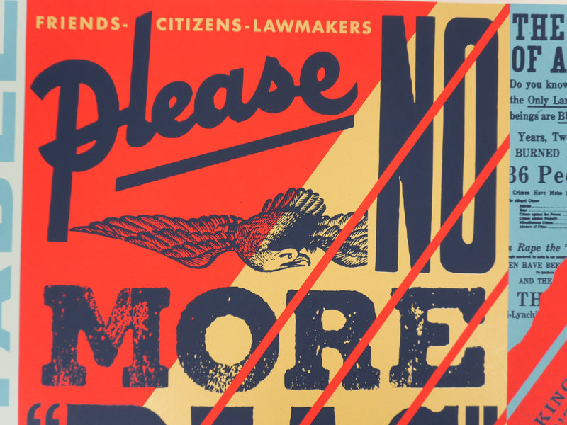 Shepard FAIREY : No More Bias, Sérigraphie originale signée