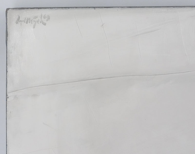 Jan MEIJER: Abstraktion in Schwarz und Rot, Öl auf Leinwand signiert