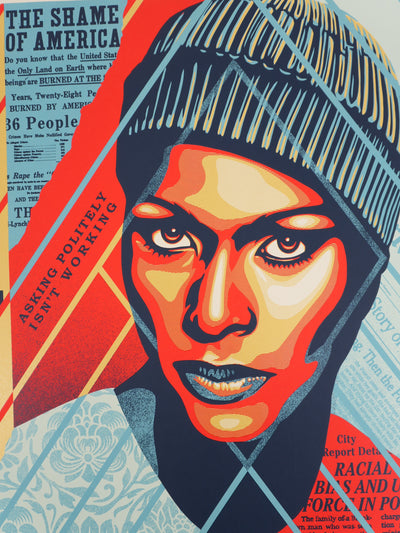 Shepard FAIREY : No More Bias, Sérigraphie originale signée