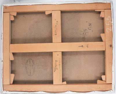 Jan MEIJER: Abstraktion in Schwarz und Rot, Öl auf Leinwand signiert