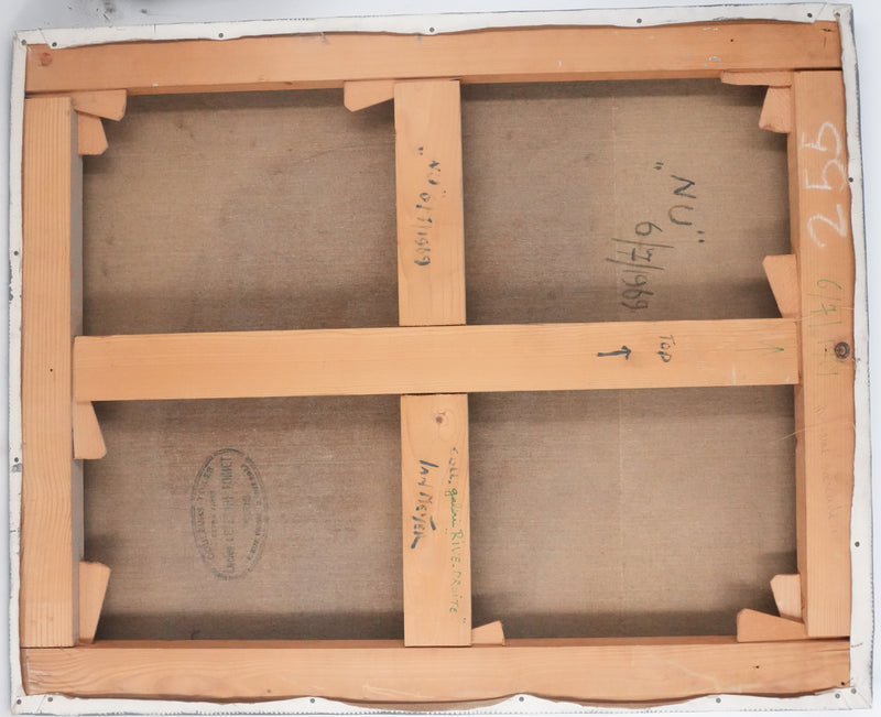 Jan MEIJER: Abstraktion in Schwarz und Rot, Öl auf Leinwand signiert