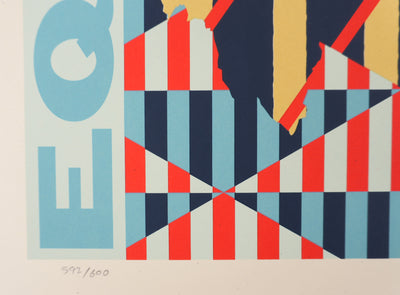 Shepard FAIREY : No More Bias, Sérigraphie originale signée
