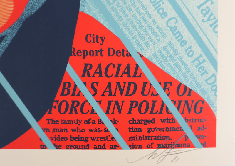 Shepard FAIREY : No More Bias, Sérigraphie originale signée