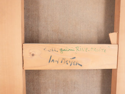 Jan MEIJER: Abstraktion in Schwarz und Rot, Öl auf Leinwand signiert