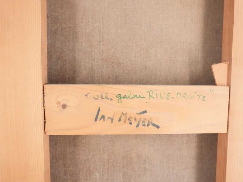 Jan MEIJER: Abstraktion in Schwarz und Rot, Öl auf Leinwand signiert