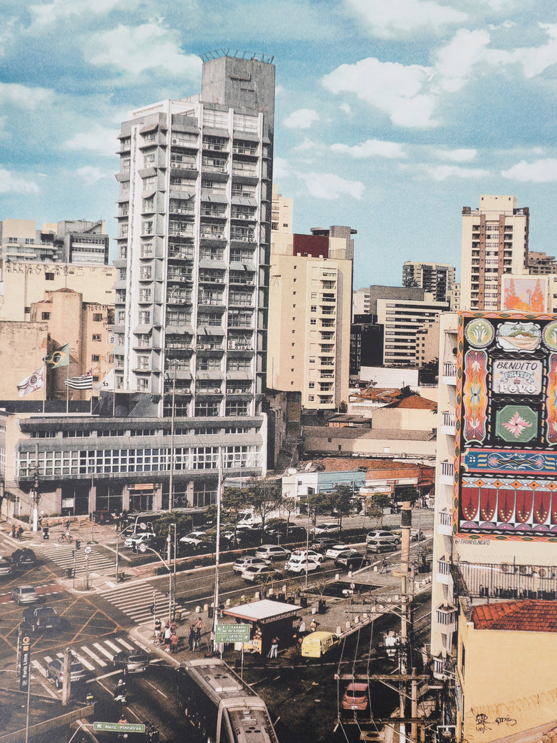 Shepard FAIREY : Carga Fragil Mural, Lithographie originale signée