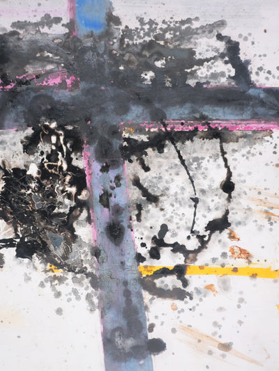 Jan MEIJER : Crucifixion catalane, Huile sur panneau signée