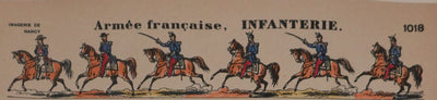 Imagerie d'Epinal : L'infanterie, Gravure originale