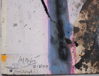 Jan MEIJER : Crucifixion catalane, Huile sur panneau signée