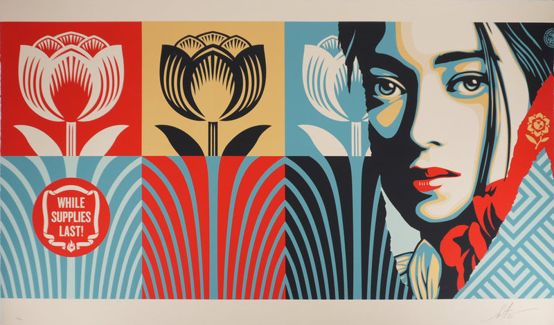 Shepard FAIREY (Obey) : While Supplies Last (large), Sérigraphie originale signée