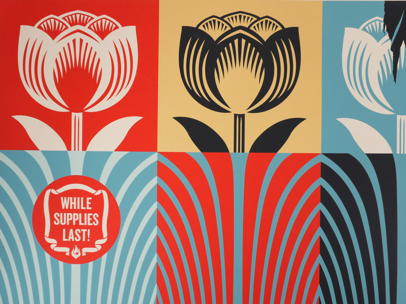 Shepard FAIREY (Obey) : While Supplies Last (large), Sérigraphie originale signée