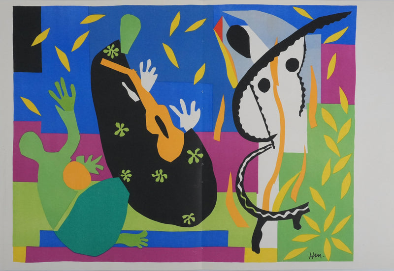 Henri MATISSE : La tristesse du roi, Lithographie originale (vue générale) - Crédit photo : Galerie Art.Paris