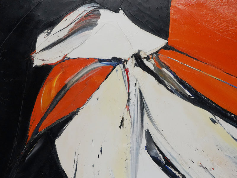 Jan MEIJER : La mouette à Amorgos, Huile sur toile signée