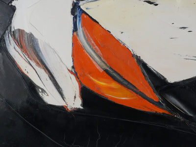 Jan MEIJER : La mouette à Amorgos, Huile sur toile signée