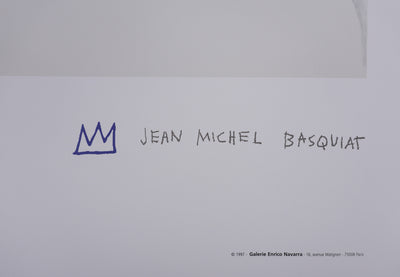 Jean-Michel BASQUIAT : Crowned T-Rex, Lithographie signée