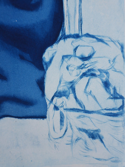 Pablo PICASSO : Maternité (bleue), Gravure signée