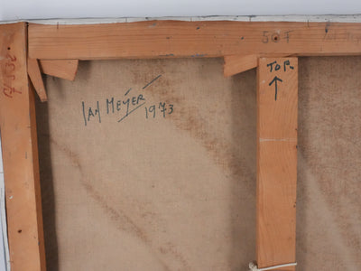 Jan MEIJER : La mouette à Amorgos, Huile sur toile signée