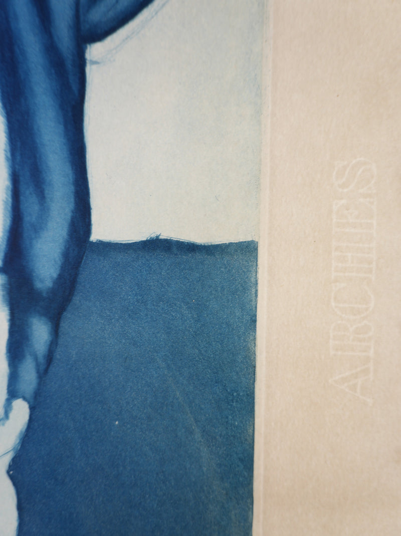 Pablo PICASSO : Maternité (bleue), Gravure signée