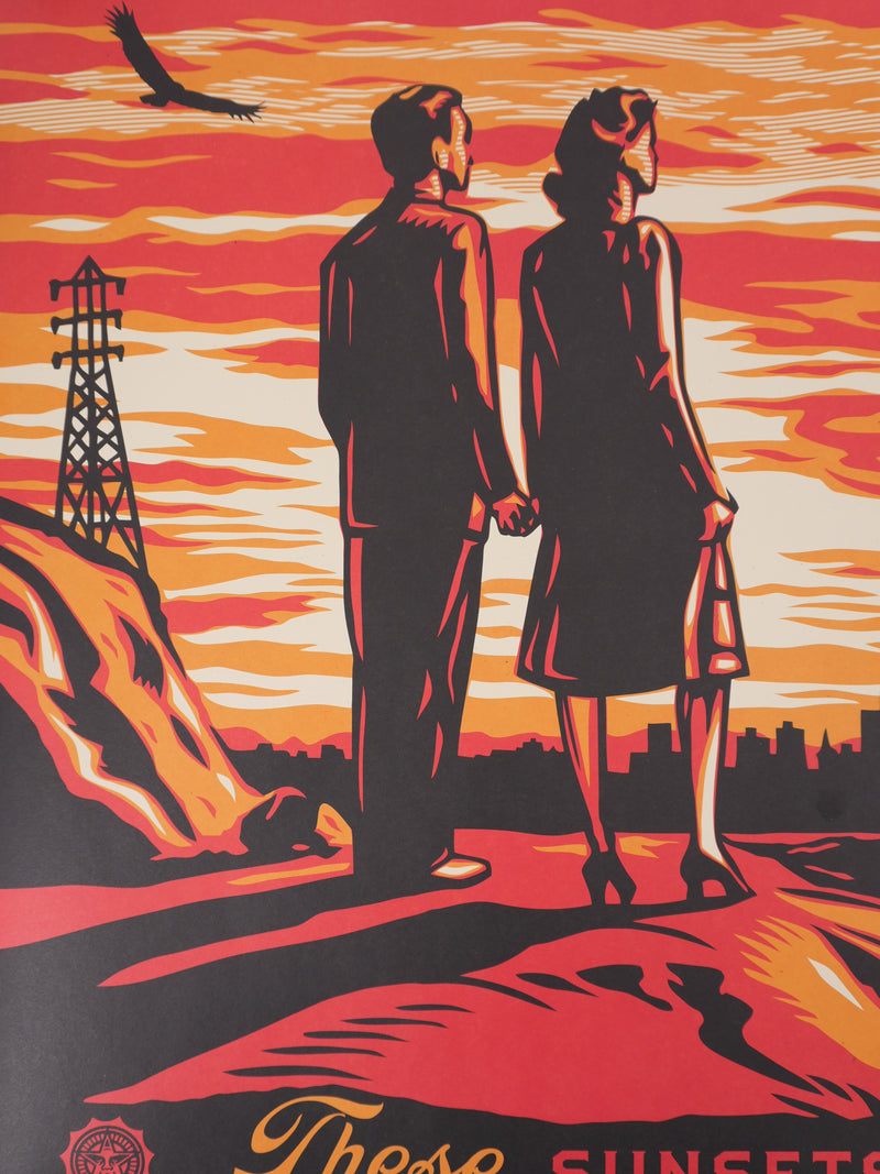Shepard FAIREY : Those sunsets are to die for, Sérigraphie originale signée